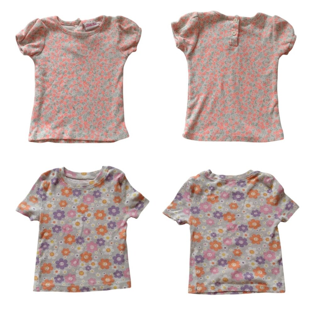Carhartt Pink Toddler Overalls 3T w 3 Tees Outdoor Durable Workwear - Picture 11 of 13